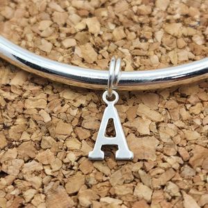 3/$30 🖤 925 STERLING SILVER LETTER A CHARM FOR PANDORA BRACELETS